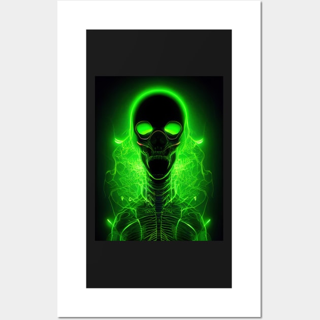 Alien Halloween, neo T-shirt Wall Art by ComicsFactory